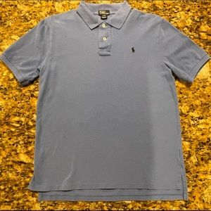 Boys Large (14-16) Polo Ralph Lauren Button Short Sleeve Shirt Light blue